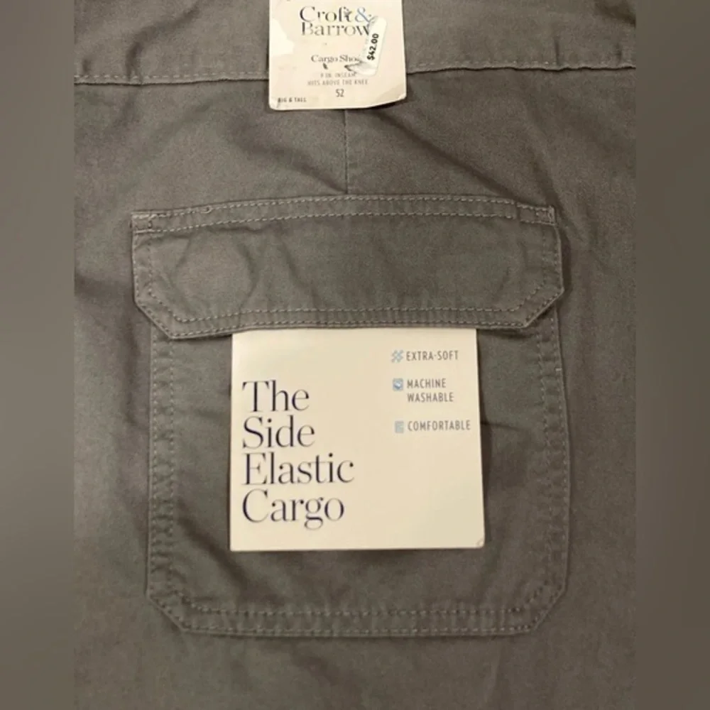 NEW Mens 52 Croft & Barrow Cargo Shorts Big & Tall Side 9